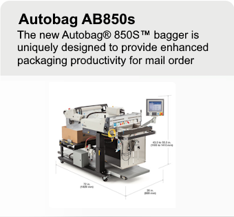 Autobag AB850s - Mail Order Fulfillment and Ecommerce Packaging Machine